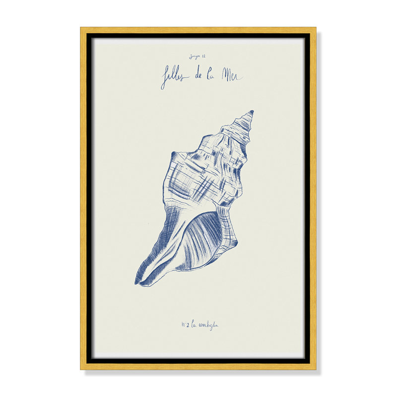 «Filles de la mer II» par Mora, H 19,5 po x l 13,5 po, Flotteur doré