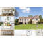 Chaise avec accoudoirs en lin 24 po Bramford-122083356