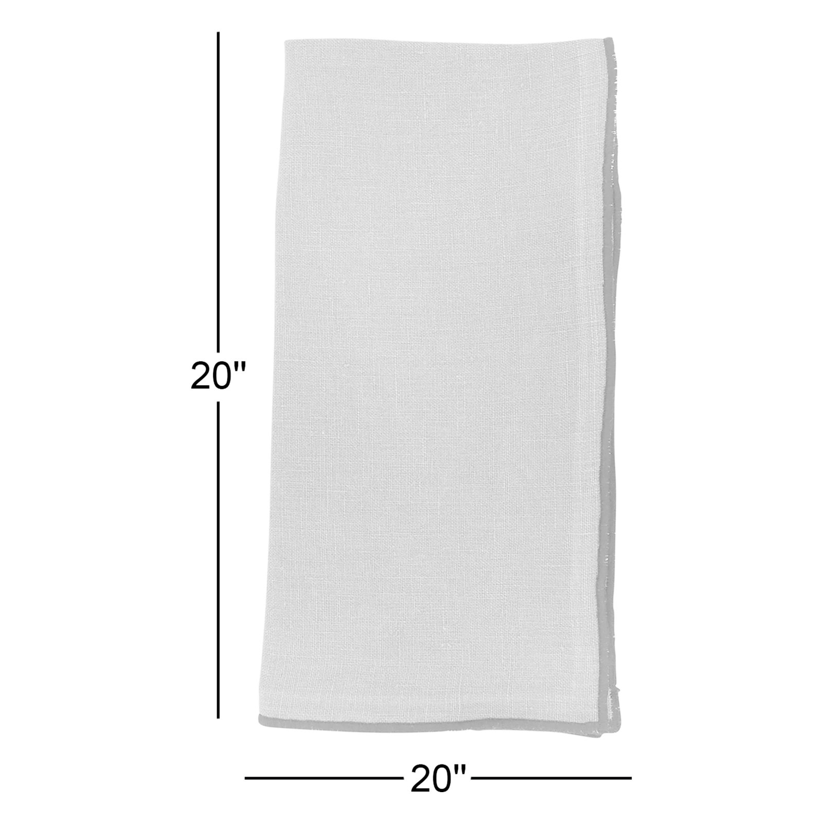 Set of 4 Dartmouth Linen Square Napkins - Thumbnail 3