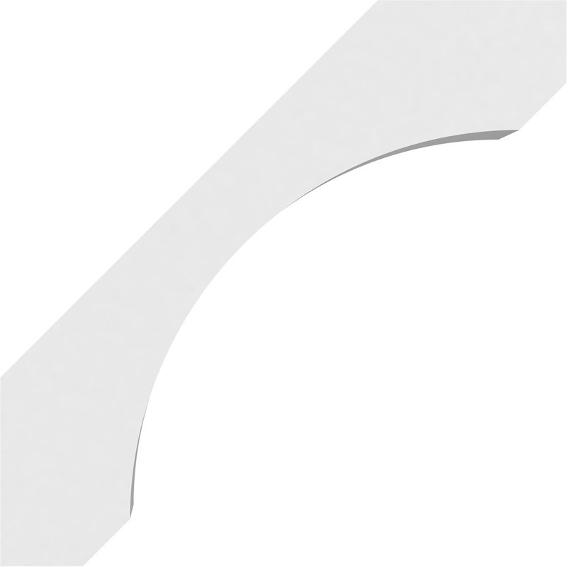 Standard Legacy Architectural Grade PVC Knee Brace, 16"H x 5"W x 16"D