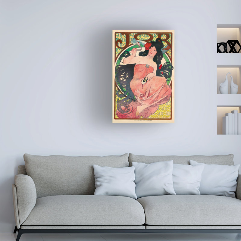 «Alfonsus Marie Mucha», affiche de publicité sur papier, 1896, art sur toile, H 47 po x l 30 po