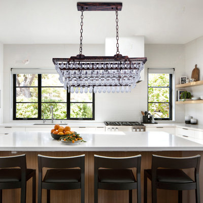 6-light Dimmable Kitchen Island Chandelier