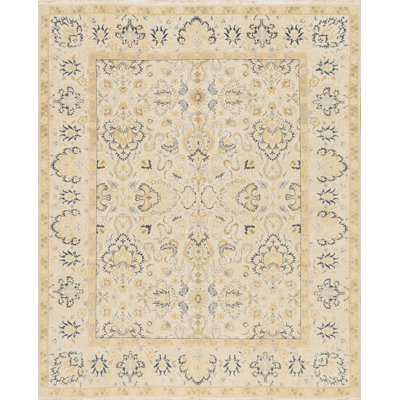Romanian One-of-a-Kind 8'2" X 10' Wool Area Rug in Beige