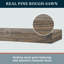 Modern Ember Vara Wood Mantel Shelf - 3 Inch Height - Variations in Grain and Natural Distressing-1268253320-1268253312