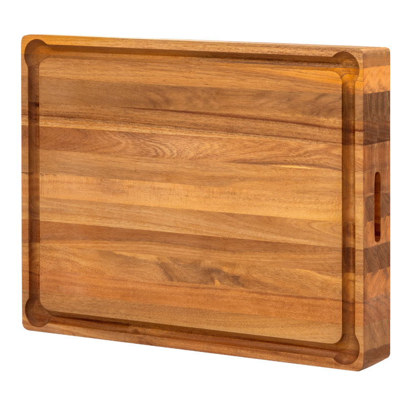 Anders Refined Edge Grain Acacia Cutting Board, 15" L x 20" W 