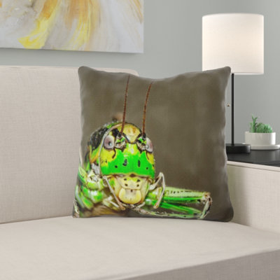 Grasshopper Throw Pillow