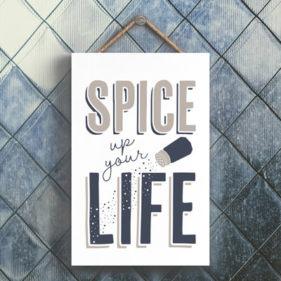 Vivid Squid Wholesale Spice Up Your Life - No Frame Print on Wood