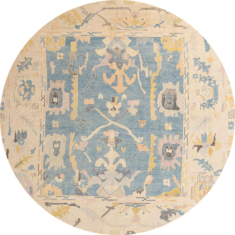 Tapis abstrait moderne 4343, Rond 4 pi