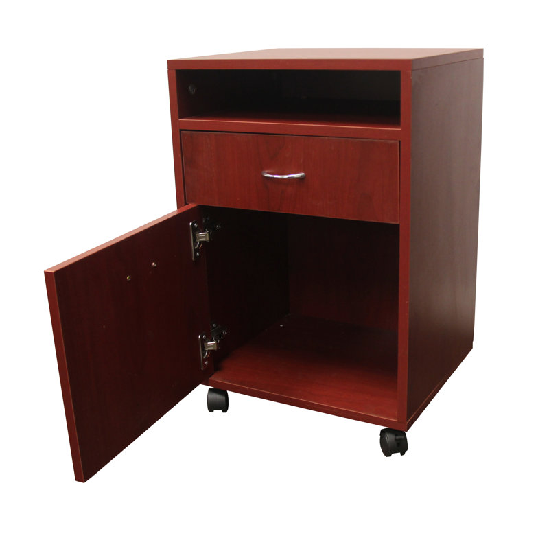 Koblas 1 - Drawer 1 - Mobile Printer Stand with Storage Cabinet