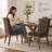 19.5" Seat Height Tweed Upholstered Dining Side Chair-268208762