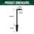 Steel Low Voltage Integrated LED Metal Pathway Light Pack