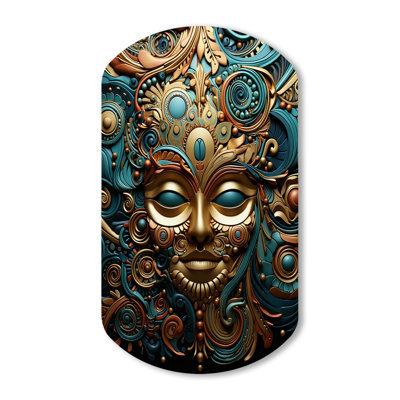 Cecil - Mexico Cylinder Shape Asymmetric Metal Wall Art