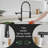 Kitchen Faucet With Pull Down Sprayer, Single Handle Single Lever Kitchen Sink Faucet