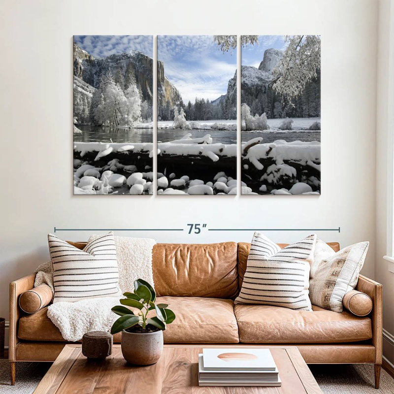 Alvord Yosemite Winter Wonderland, H 42 po x l 65 po