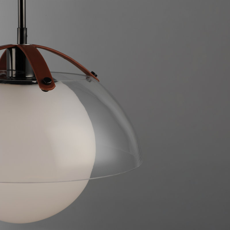 Domain 1 - Light Pendant, Black Chrome, Clear