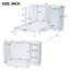 Lit escamotable simple avec tablettes de chevet et garde-robe, blanc
