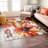 Florentia Floral Tufted Orange/Pink/Ivory Non-Slip Rubberback Area Rug-879100134