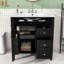 Ensemble de meuble-lavabo moderne 30 po avec lavabo en céramique et armoire de rangement Embrulla-1230888706