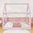 Full-Size Corduroy Upholstered House-Shaped Daybed with LED Light-1602319669