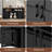 59.3''Sideboard With Sliding Barn Door And Mesh Panels,Farmhouse Buffet With Open Storage,Suitable For Living Room, Hallway, Balcony,Kitchen, Office-1136289958