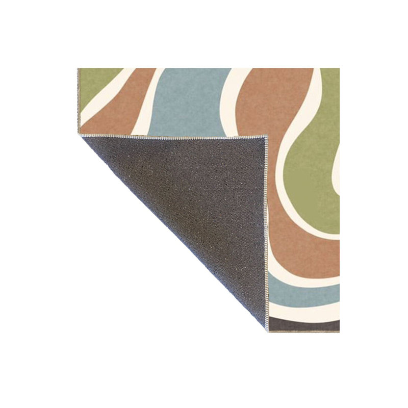 Tapis tissé à rayures multicolores, Tapis de couloir 3 pi 3 po x 6 pi 7 po inclus