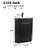 18" Modern Matte Black Mini Corner Freestanding Bathroom Vanity with Integrated Ceramic Sink