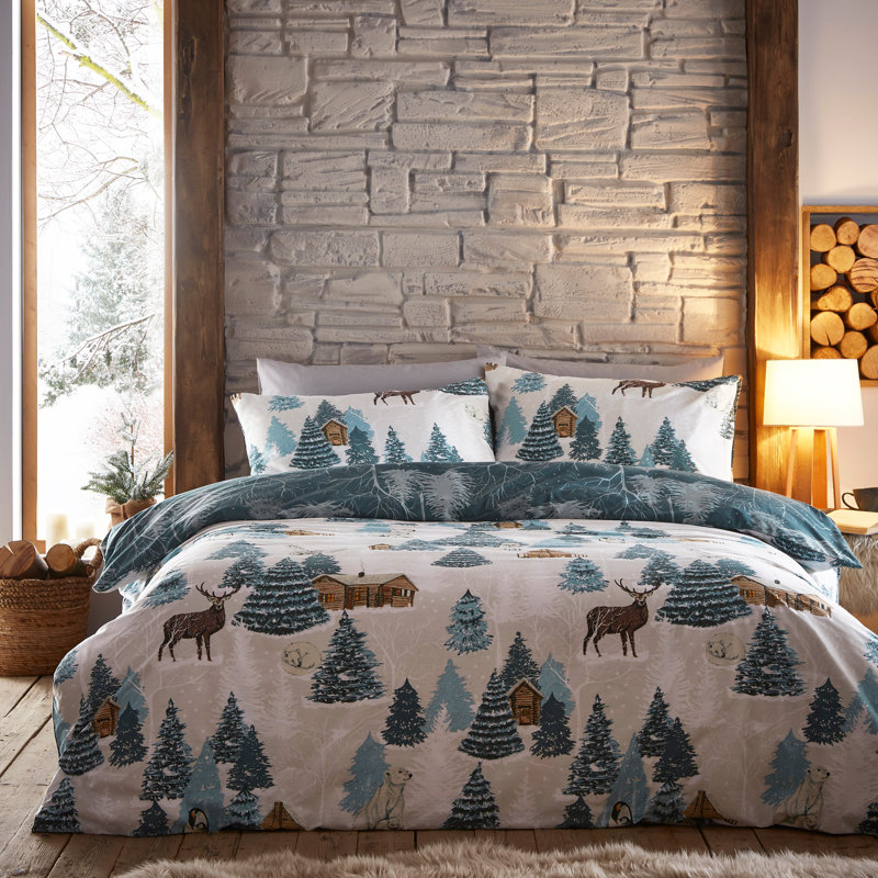 Cotton Blend No Pattern Duvet Cover Set with Pillowcases, Small Single - 1 Pillowcase (50 x 75 cm)