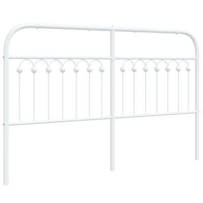 Vidaxl Metal Replace Headboard Black 180 Cm
