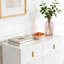 Buffet à 2 portes cannelé, buffet avec tablettes réglables-1986063951