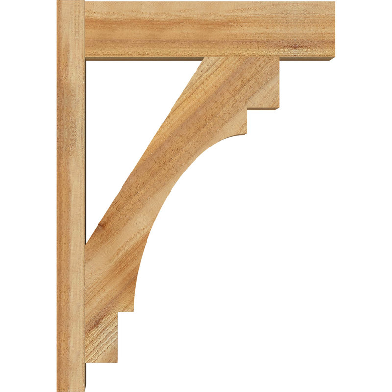 Merced Block Outlooker, 28" H x 6" W x 20" D, 8" W Douglas Fir (Rough Sawn)