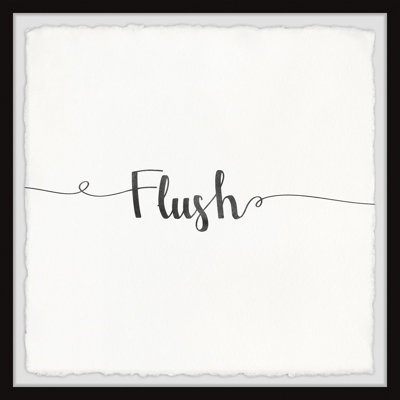 Flush - Art textuel avec cadre photo
