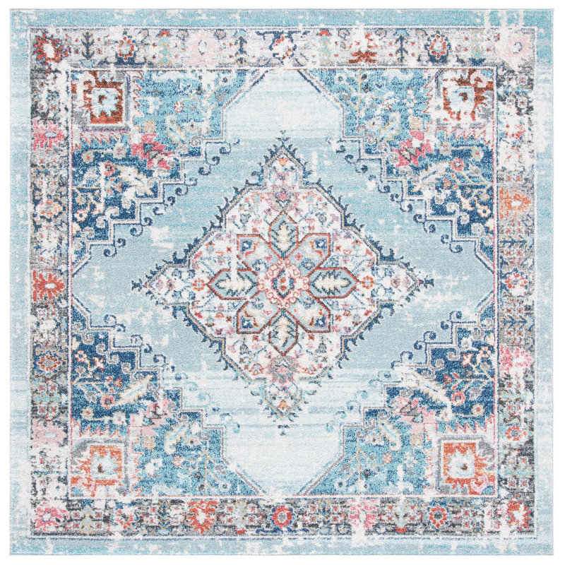 Dostie Phoenix Performance Oriental Rug, Square 6'7"
