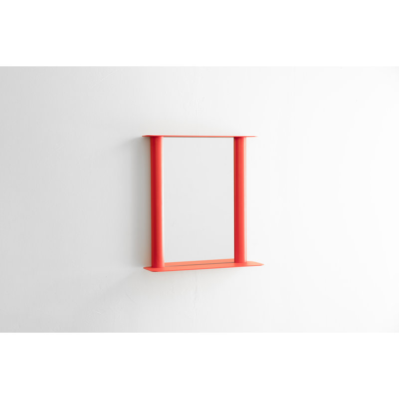 Pipeline Small Mirror by Nicholai Wiig-Hansen, Red