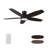  52'' DC Motor Ceiling Fan with a LED Light and Remote control-2022511957-2022511956