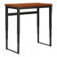 Bureau d'ordinateur, bureau personnel, debout, réglable, L 48 po, travail, ordinateur portable, stratifié brun, métal noir, contemporain, moderne-1214519183