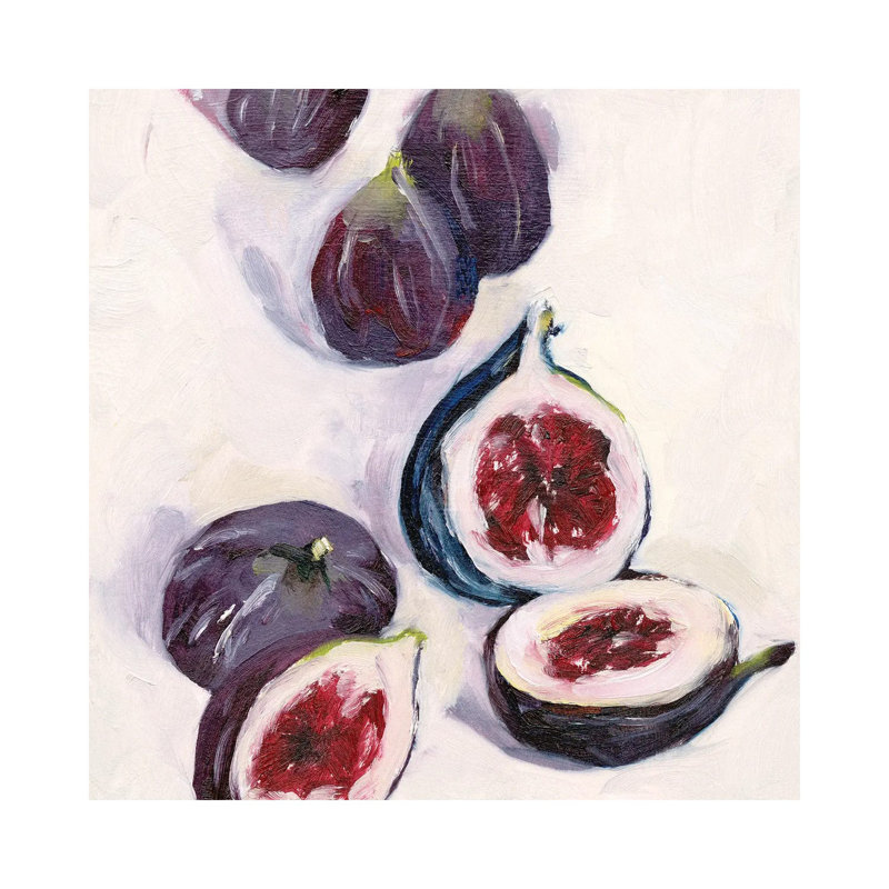 Figs In Oil by Melissa Wang - Wrapped Canvas Print, 45.72 cm H x 45.72 cm W