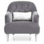 Fauteuil gris élégant
