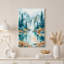 «Misty Waterfall and Pine Trees in Autumn Forest», art mural sur toile-134031874