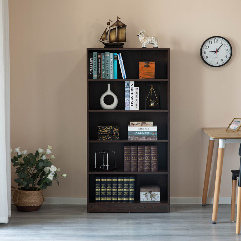 Bibliothèque standard en bois H 60 "x l 30", Brun