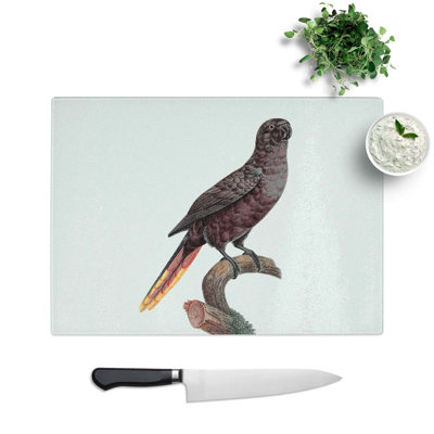 Tempered Glass Black Lory Chopping Board