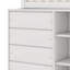 Lit superposé simple au-dessus de simple avec tiroirs et tablettes-107224396