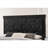 For Master or Guest Bedroom Use, Queen Size Panel Bed Luxury Upholstered Solid Wood Classic Black Frame
