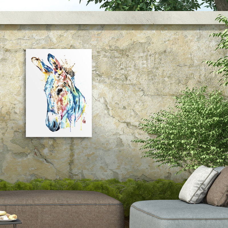Toile d'extérieur Lisa Whitehouse Donkey, H 14 po x l 19 po