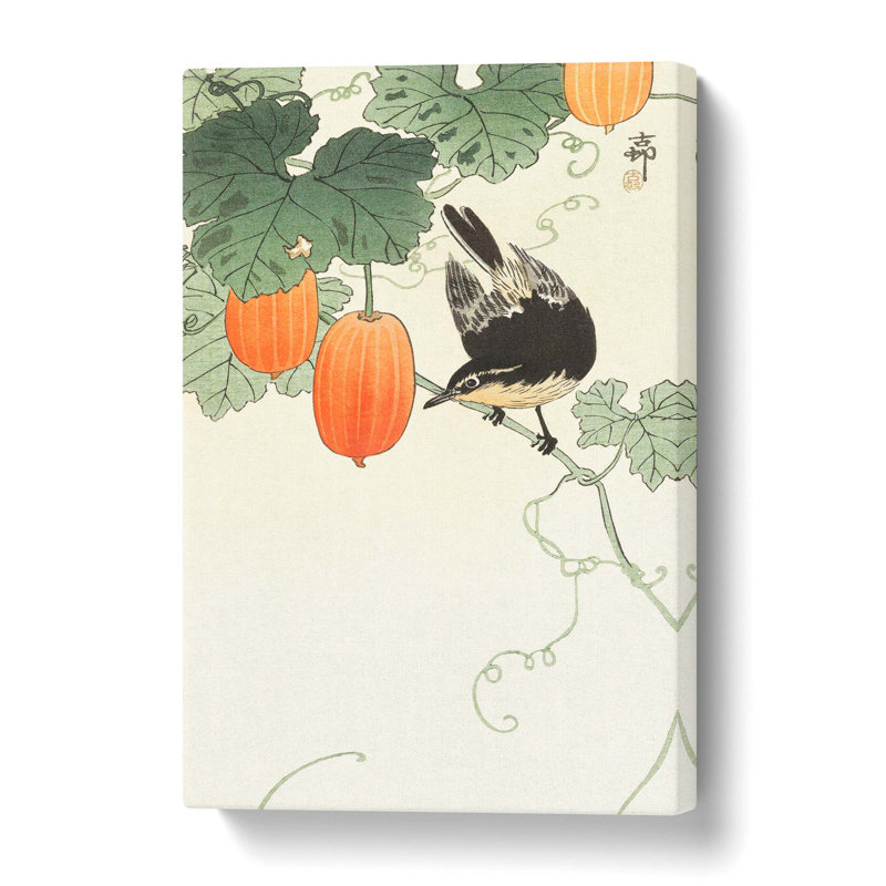 Bird Upon A Branch - Wrapped Canvas Painting, 61 cm H x 40.6 cm W