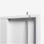 Armoire de rangement pliante en métal blanc, classeur pliant, armoire de rangement avec serrures de porte et tablettes réglables, convient comme armoire de rangement pliante pour la maison, le bureau, l'école et le garage