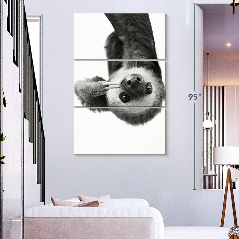 Brampt Sloth BW, 38'' H x 24'' W