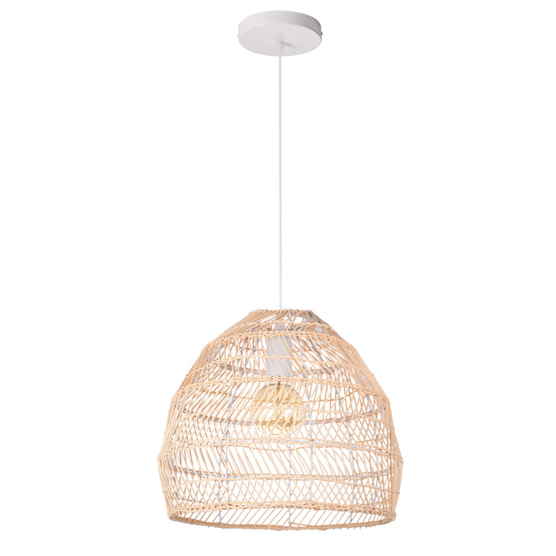 Turbeville 1 - Light Single Dome Pendant, 11.81" H x 13.77" W x 13.77" D
