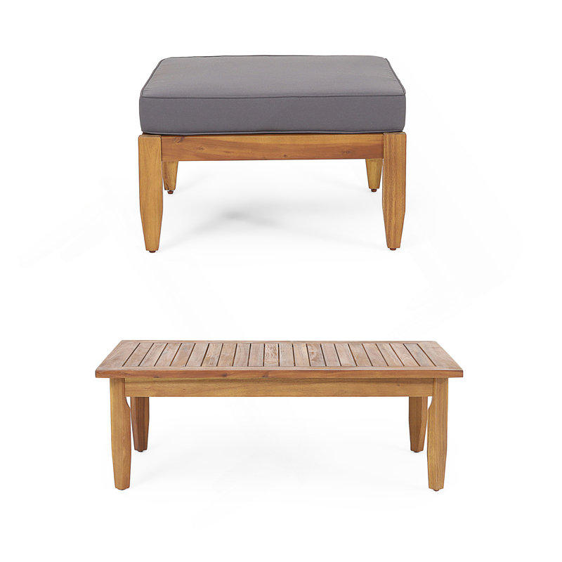 Repose-pieds polyvalent avec table basse Aston, parfait pour la vie moderne et pour optimiser l'espace.