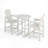 3-Piece HDPE Round Bar Table With 2 Bar Stools