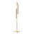 Black Note Triplet Floor - Dimmable LED - Triangular Tube - Gold Finish - Natural Cherry Shade-2070297992-2070297988